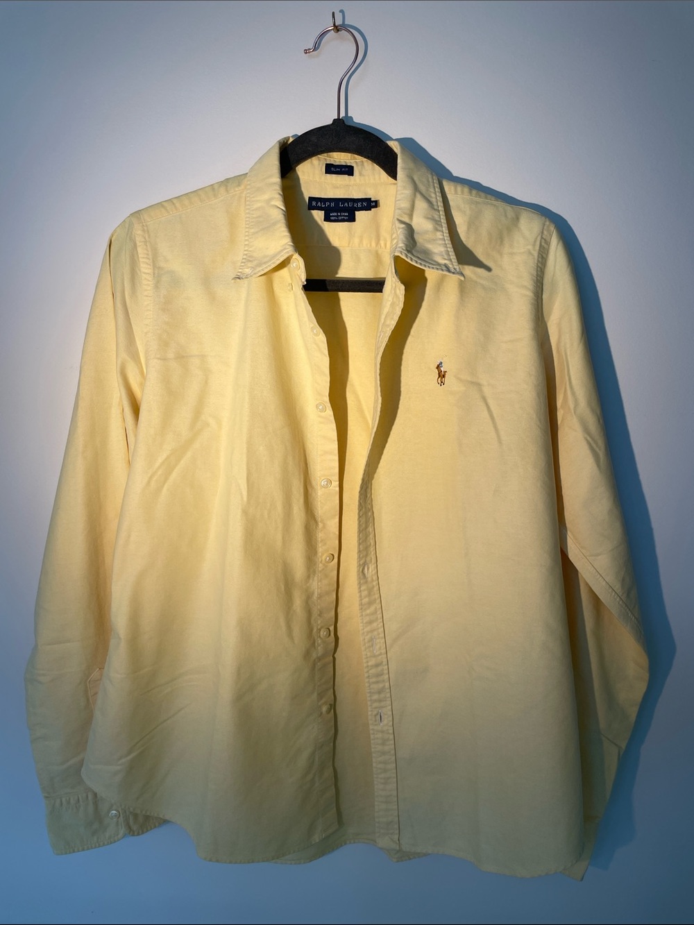 Ralph Lauren Yellow Button Down Shirt - Picture 2 of 6
